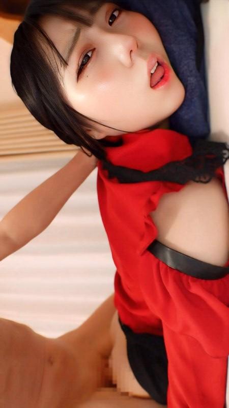 私服姿の渡辺まりかちゃんと、バックでセックス。