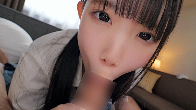 フェラしてくれる、学生服姿の南日菜乃ちゃん。
