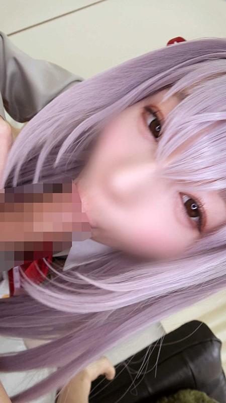 フェラしてくれる、コスプレ姿の雅子りなちゃん。