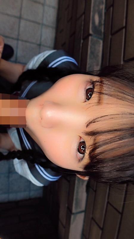フェラしてくれる、学生服姿の南日菜乃ちゃん。