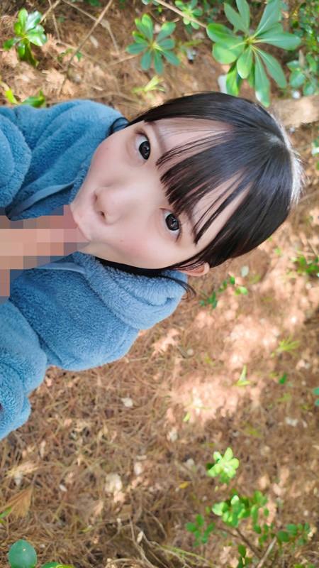 フェラしてくれる、私服姿の南日菜乃ちゃん。